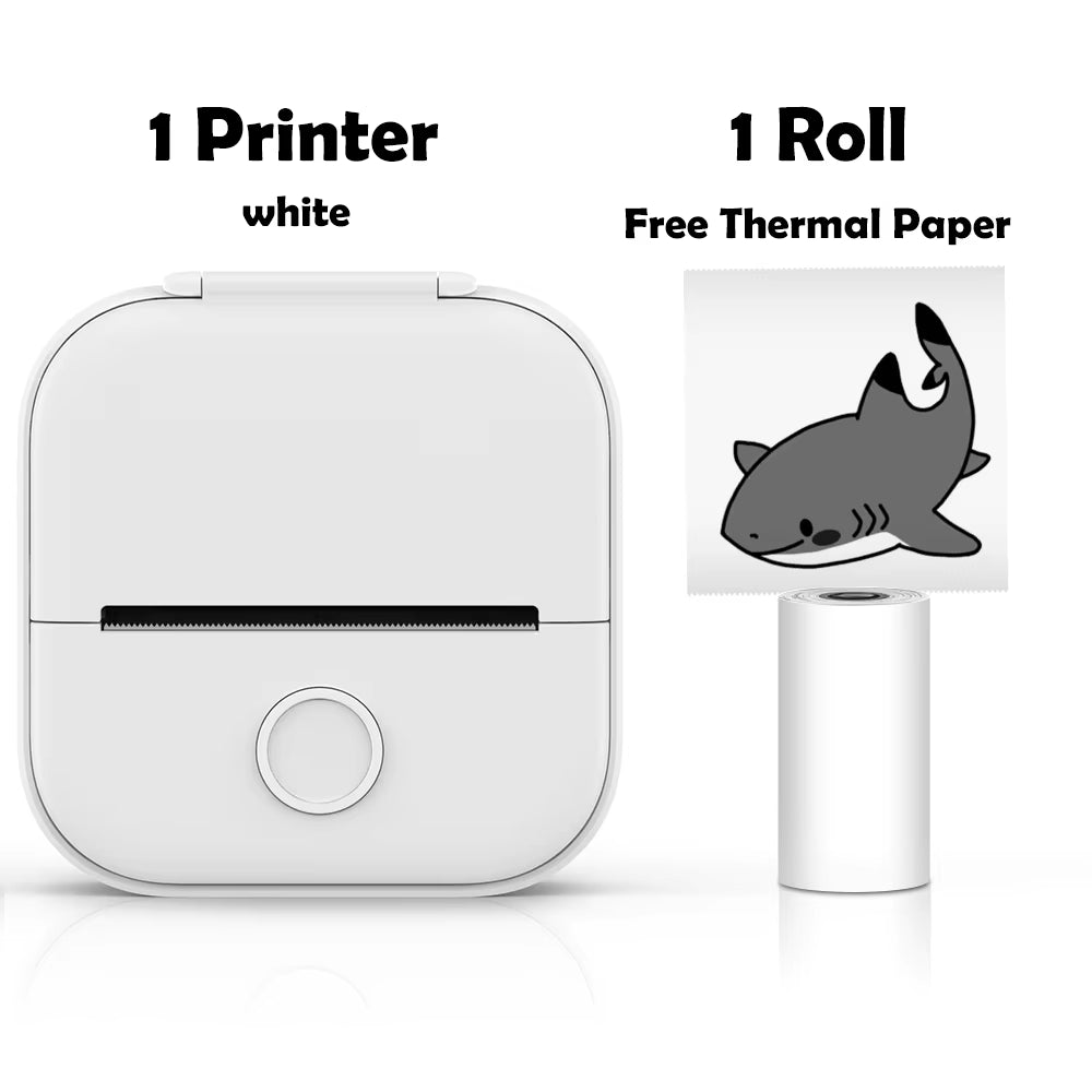 Thermal Paper for T02/M02X Portable Printer Self-Adheisve Labels Sticky Fit DIY Photo Texts Study Notes 53Mm Printing